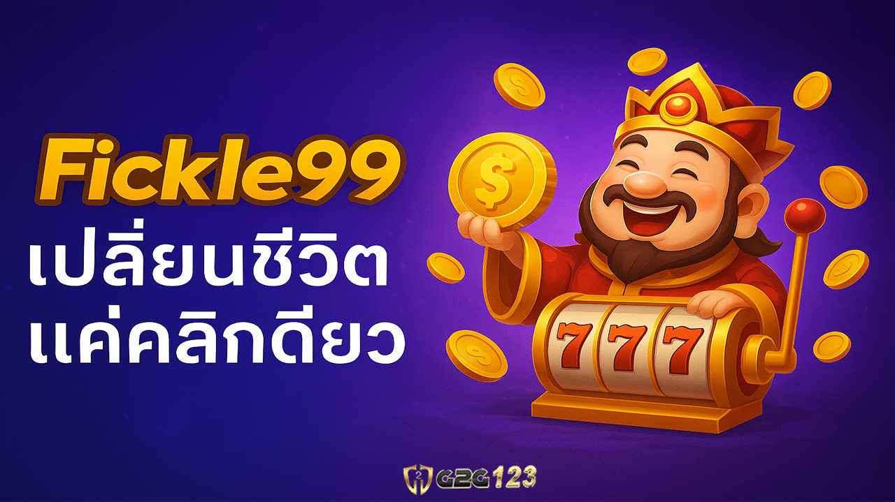 เล่นสล็อตออนไลน์กับ Fickle99 เว็บตรงที่รวมเกมแตกง่าย โบนัสจัดเต็ม สล็อตสร้างเงินสร้างกำไร เหมาะสำหรับสายปั่นที่ต้องการเล่นสล็อตได้เงินจริง