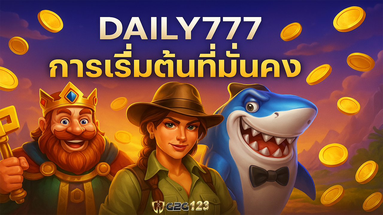 Daily777 สล็อตเว็บตรงที่มาแรงที่สุด 2025 เปิดโอกาสให้คุณสร้างรายได้จากเกมออนไลน์ได้จริง เริ่มง่าย ๆ ทั้งสนุกและ ทั้งทำเงินได้จริง